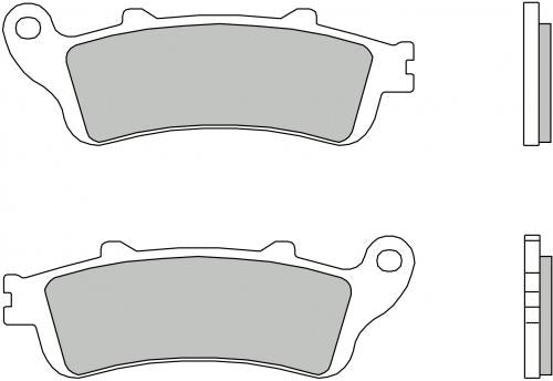 Brembo CC Carbon-Ceramic Brake Pads for Honda ST 1100 A6 ABS-TCS-CBS – 07HO44CC