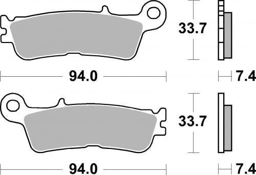 Brembo SD Sintered Brake Pads for Fantic / Yamaha – 07YA55SD