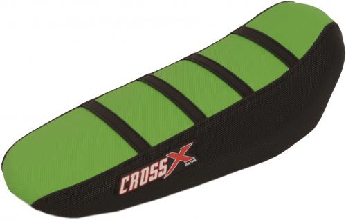 CROSS X SEAT COVER, GREEN-BLACK-BLACK(STRIPES) M13013GBB