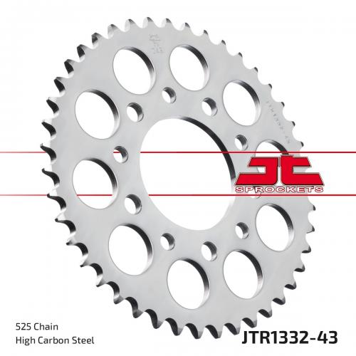 JT SPROCKETS REAR STEEL 43T, 525 JTR133243