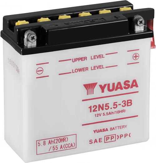 YUASA 12N5.5-3B YUASA BATTERY & ACID PACK