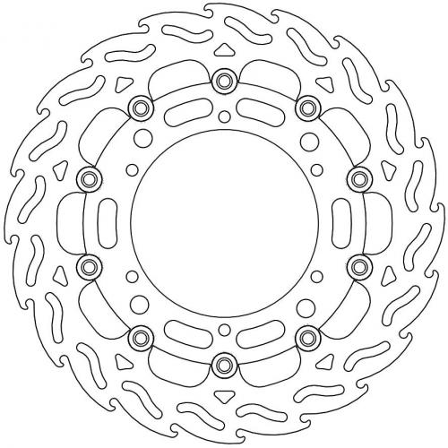 MOTO MASTER 112071, FLAME FLOATING ALU DISC 310