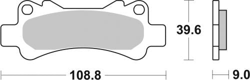 SBS 766LS BRAKE PADS SINTER