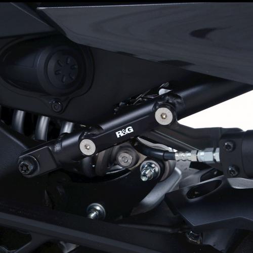 R&G REAR FOOTREST PLATE LEFT SIDE, BLACK 41211916