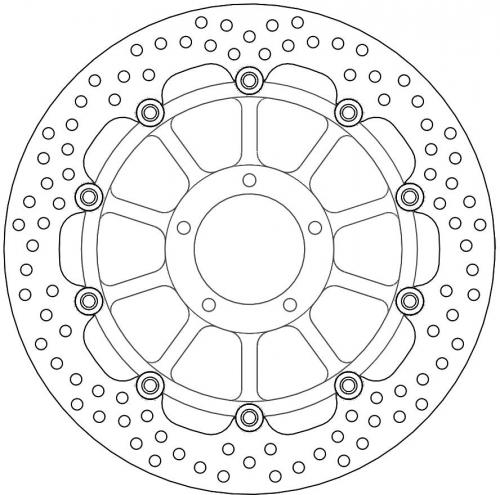 MOTO MASTER 113103, HALO FLOAT ALU OFFS. DISC 320