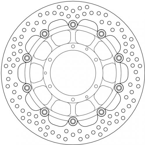 MOTO MASTER 113108, HALO FLOAT ALU OFFS. DISC 296