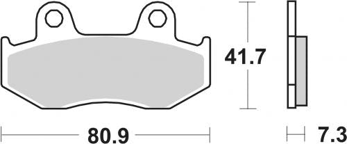 SBS 104MS BRAKE PADS SINTER