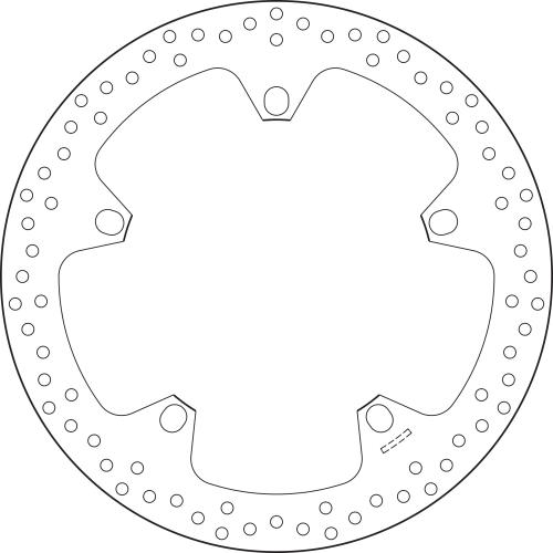 BREMBO BRAKE DISC, 168B407D7, 5 MM THICKNESS