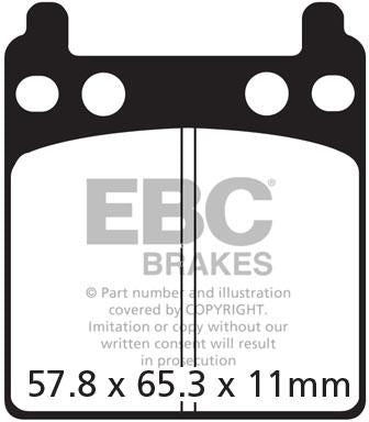 EBC FA 32V EBC SEMI SINTERED DISC PADS