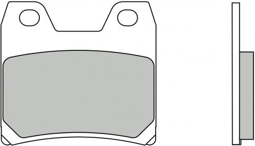 Brembo SP Rear Sintered Brake Pads for Yamaha XJR 1300 / FZS 1000 FAZER & More – 07YA40SP