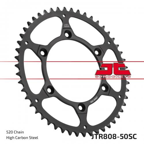 JT SPROCKETS REAR STEEL SC 50T, 520 JTR080850S