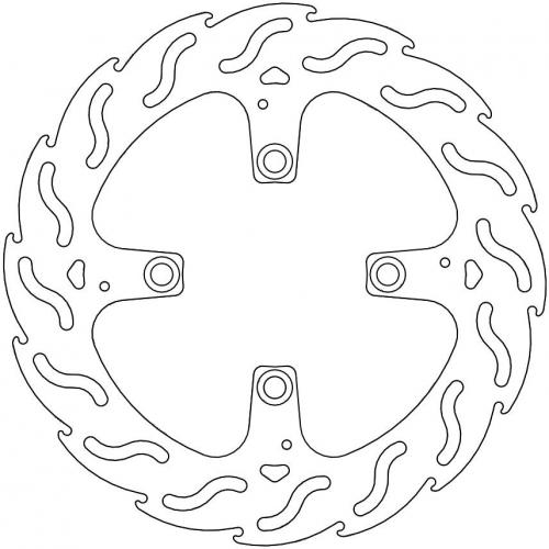 MOTO MASTER 110557, FLAME FIXED DISC 245