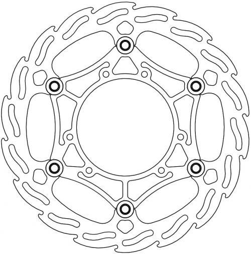 MOTO MASTER 111031, FLAME FLOATING STEEL DISC 260