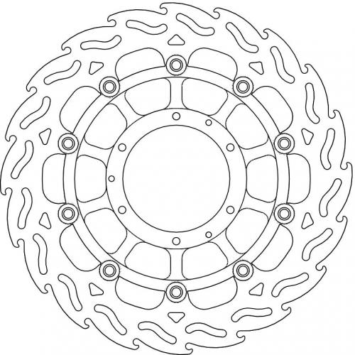 MOTO MASTER 113036, FLAME FLOAT ALU DISC 310