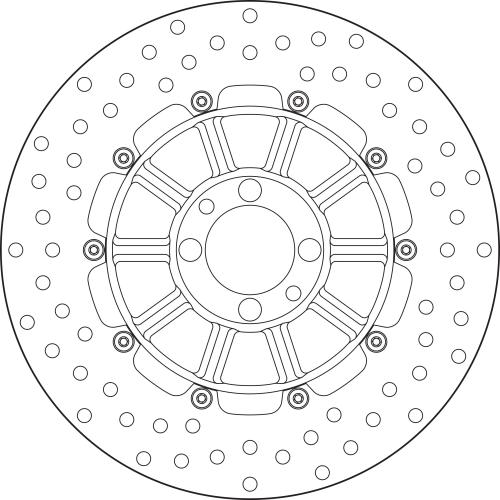 Brembo Serie Oro Fixed Brake Disc 285 mm – 68B407D3