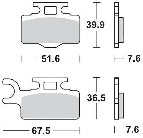 MOTO MASTER 094112, BRAKE PADS SINTER RACING GP