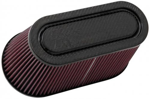 K&N UNIVERSAL AIR FILTER - CARBON FIBER TOP AND BA 13794405