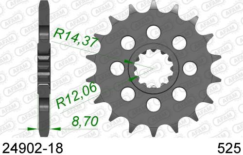 AFAM FRONT 18T, 525 AF12490218