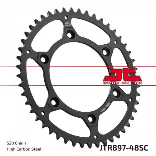 JT SPROCKETS REAR STEEL SC 48T, 520 JTR089748S