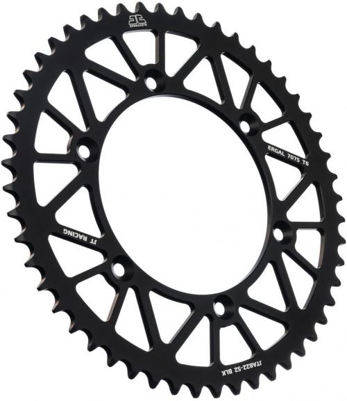 JT SPROCKETS REAR RACELITE ALU 52T BLACK, 520 JTA082252Z