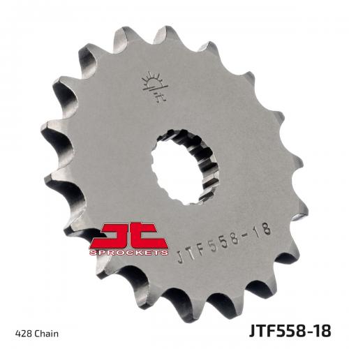 JT SPROCKETS FRONT STEEL 18T, 428 JTF055818