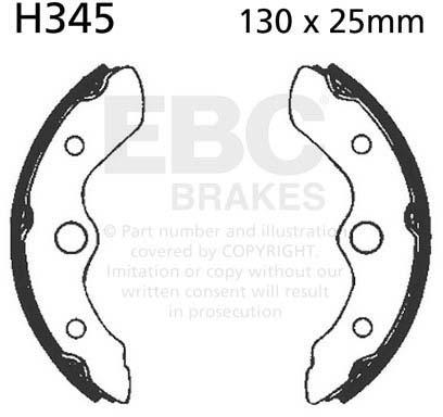 EBC H345 EBC BRAKE SHOES