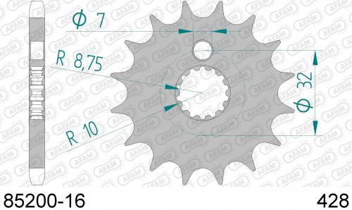 AFAM FRONT 16T, 428 AF18520016