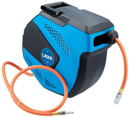 LASER TOOLS AUTO-REWIND AIR HOSE REEL 15M