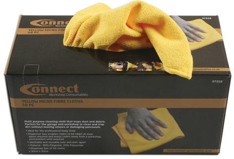 LASER TOOLS MICROFIBRE YELLOW CLOTHS