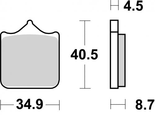 Brembo SR Sintered Brake Pads for Benelli / Ducati / Husqvarna & More – 07BB33SR