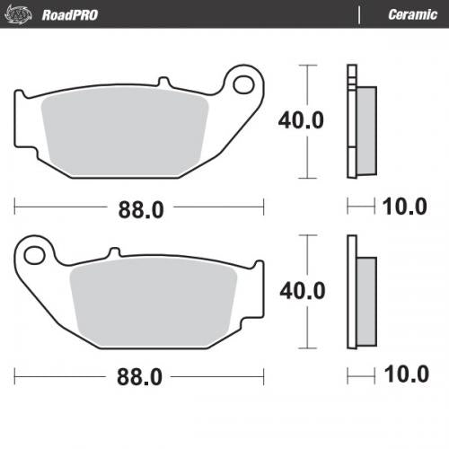 MOTO MASTER 410604, BRAKE PADS ORGANIC