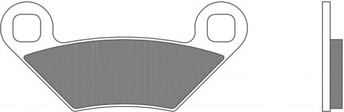 Brembo SD Sintered Brake Pads for Polaris 850 FOREST / 1000 FOREST & More – 07PO11SD