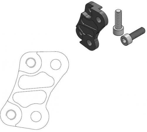 MOTO MASTER 211075, CALIPER ADAPTER BRACKET