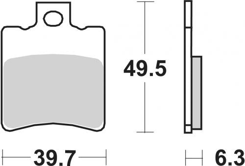 SBS 123CT BRAKE PADS ORGANIC