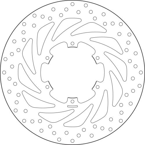 BREMBO BRAKE DISC, 68B407G5