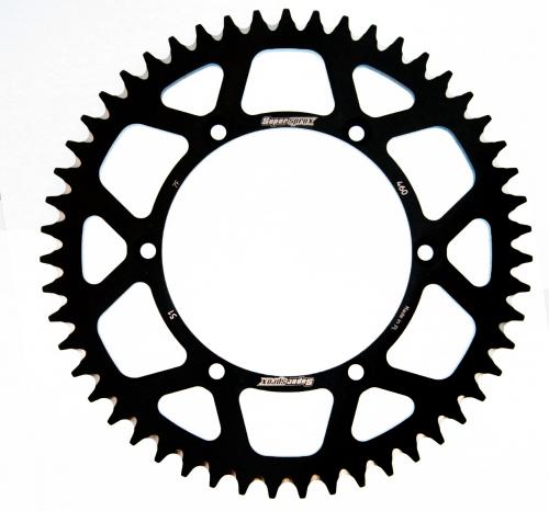 Supersprox aluminium rear sprocket 51T 520 pitch Black KDX 200 1989–2006 RAL-460:51-BLK