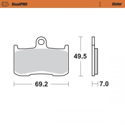 MOTO MASTER 406001, BRAKE PADS SINTER