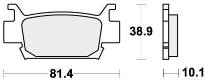 SBS 829SI BRAKE PADS SINTER