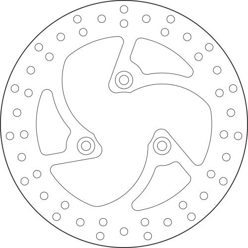 BREMBO BRAKE DISC, 68B40758