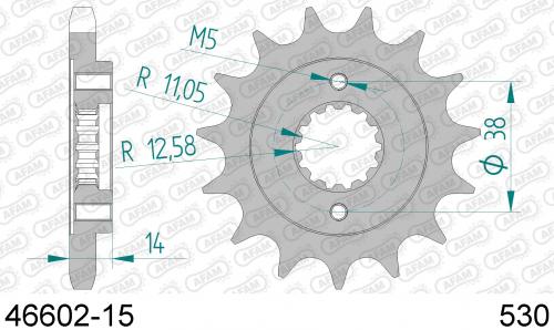 AFAM FRONT 15T, 530 AF14660215