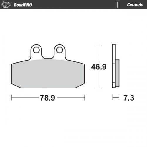 MOTO MASTER 411704, BRAKE PADS ORGANIC