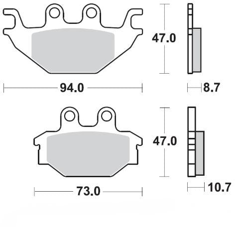 MOTO MASTER 098321, BRAKE PADS SINTER NITRO