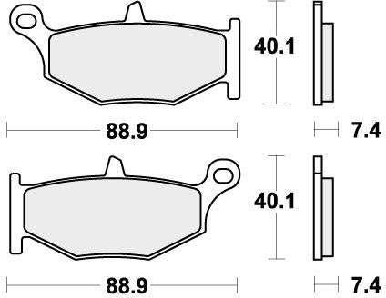 SBS 833LS BRAKE PADS SINTER