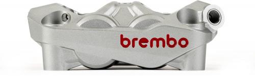BREMBO HYPURE (ANODIZED) NATURAL RED LOGO RIGHT