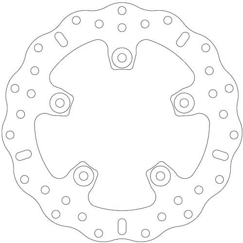 EBC BRAKE DISC MD857C SOLID BIKE BRAKE WAVE DISC