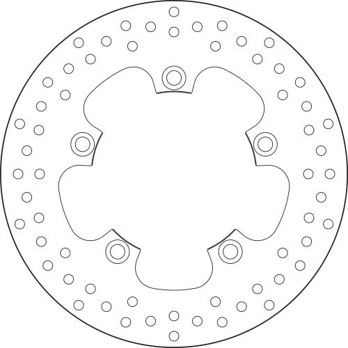 BREMBO BRAKE DISC, 68B407A2