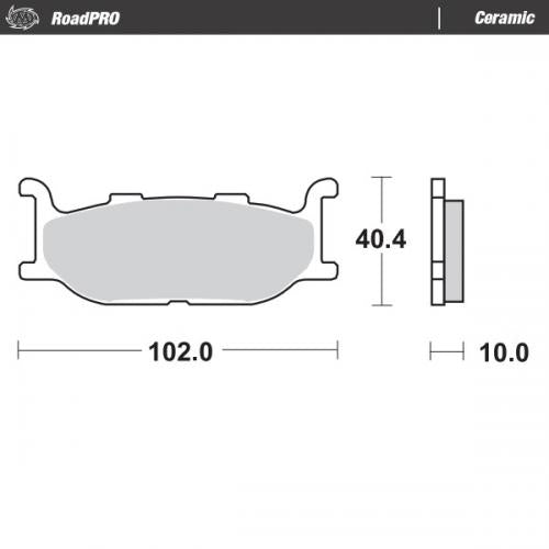 MOTO MASTER 409804, BRAKE PADS ORGANIC