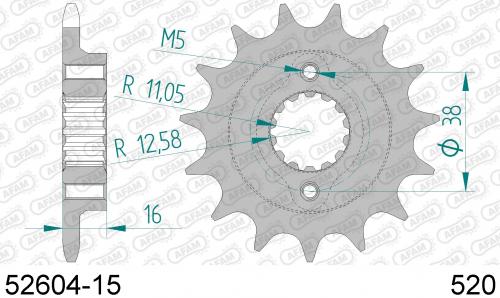 AFAM FRONT 15T, 520 AF15260415