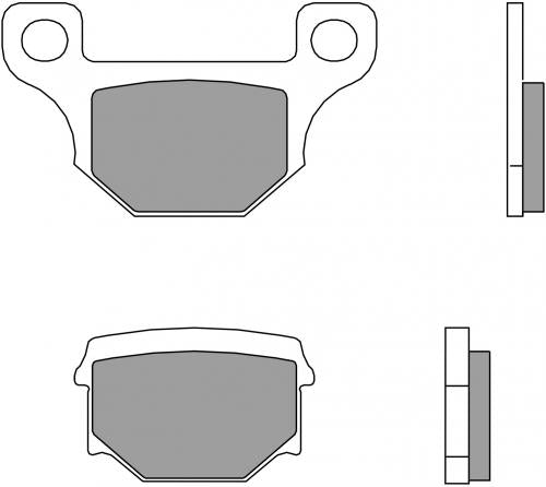 BREMBO 07GR09CC BRAKE PADS ORGANIC