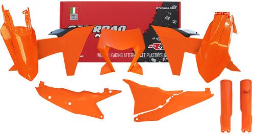 RTECH PLASTICS KIT 7 PCS ORANGE - BLACK